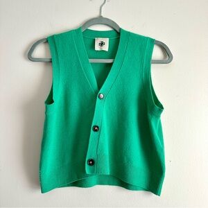 The Garment • Como Asymmetric V-Neck Knit Vest